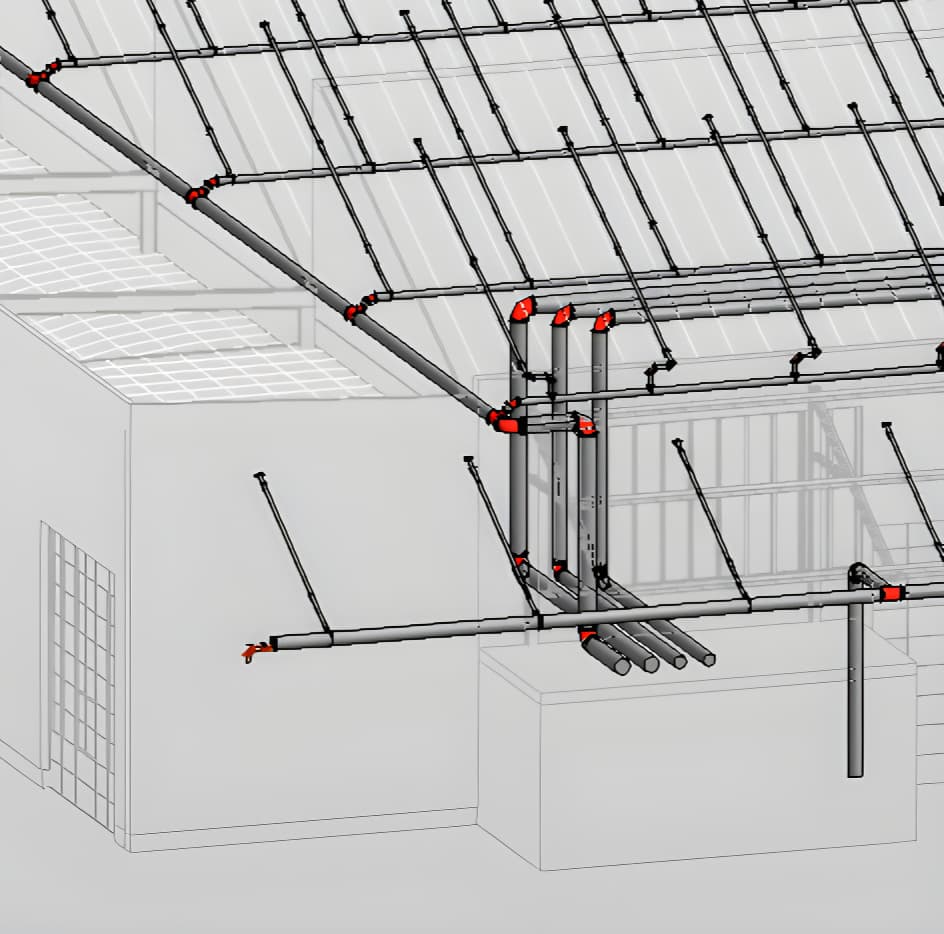 Nachrüstung Sprinkler Produktionshallen